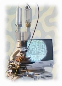 Observation of experimental setup 'on-line'